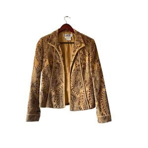Vintage 90s Carlisle Velvet Brocade Jacquard Jacket Upholstery 6